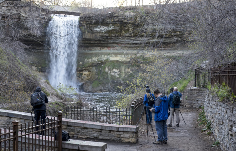 Photographers at the Falls photograph by Bob Tourdot