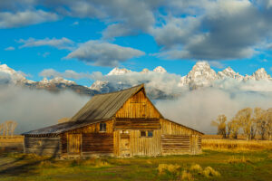 Old Barn in Mountains photograph by David Perez
