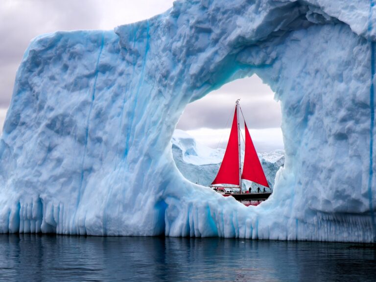 Red Sails in a Sunday Iceberg photograph by Christine Garbe